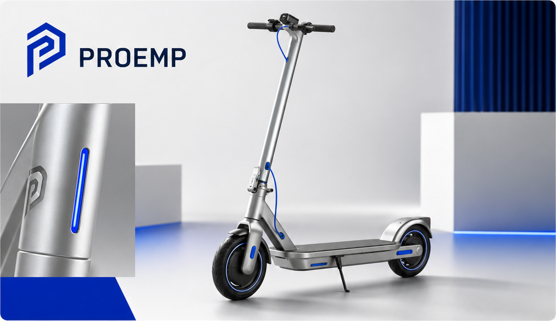 Proemp e-scooter branding