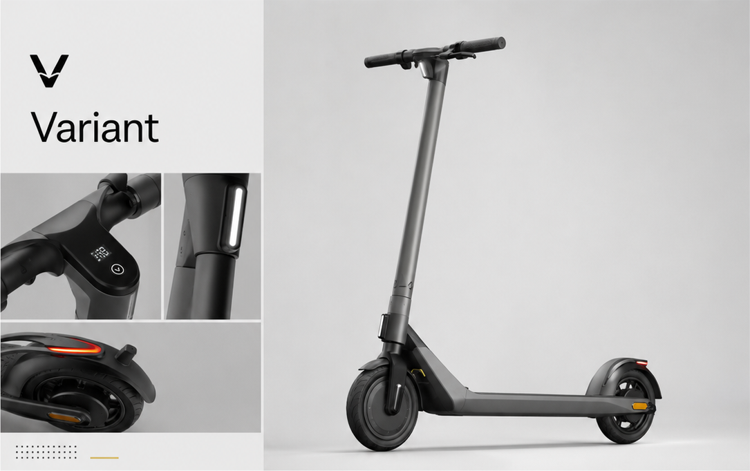 Variant e-scooter branding
